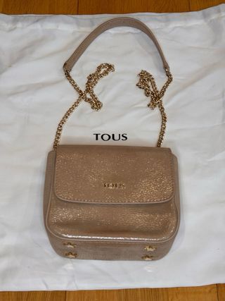 Bolso bandolera Tous dorado