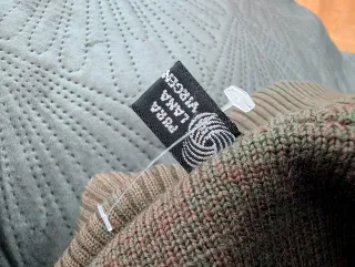 Chaqueta de lana virgen beige