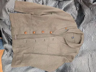 Chaqueta de lana virgen beige