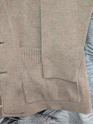 Chaqueta de lana virgen beige