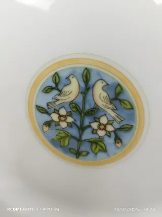 8 Platos Postre Porcelana Francesa AMOUR