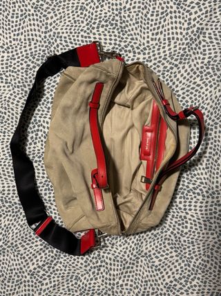 Bolso Bimba y Lola Beige y Rojo