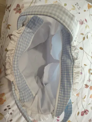 Bolso para carrito de bebé de cuadros