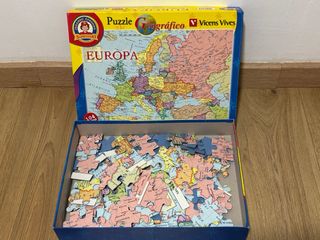 Puzzle Geográfico Europa 104 piezas Vicens Vives