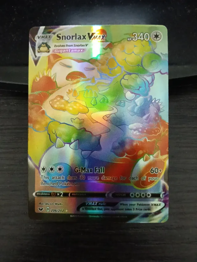 Carta Pokmon Snorlax VMAX Gigantamax original de segunda mano por 40 EUR en Barcelona en WALLAPOP Carta Pokmon Snorlax VMAX Gigantamax original de segunda mano por 40 EUR en Barcelona en WALLAPOP