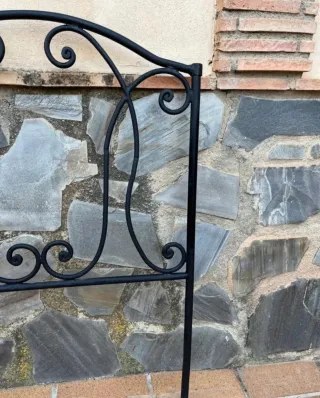 Cabecero de forja negro