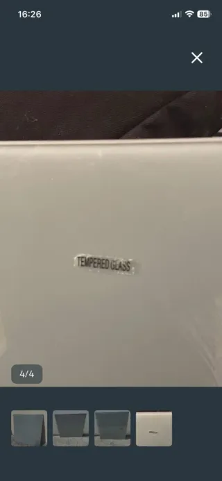 Tablero de mesa de vidrio templado. 15€/unidad