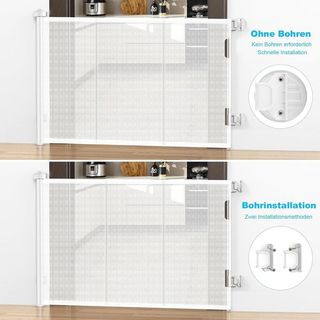 Puerta de seguridad retráctil para niños y mascota