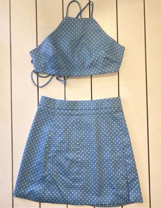 Conjunto de top y falda Zara