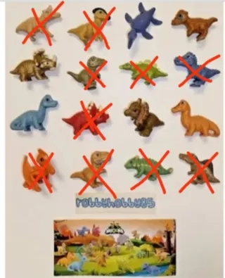 Dinosaurios Kinder(solo en persona)