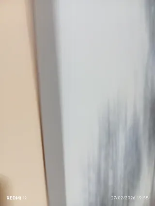 Cuadro abstracto árboles invierno