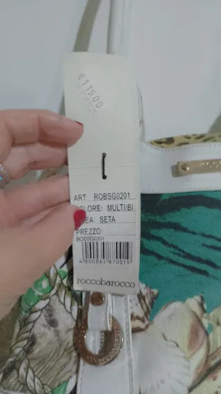 Borsa RoccoBarocco Multicolor e Bianca