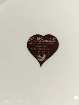 8 Piatti in Porcellana Francese Vintage Caccia