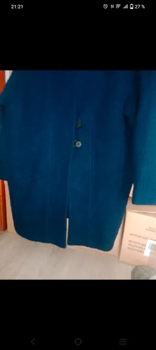 Chaquetón azul marino Zara