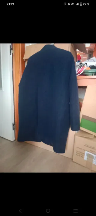 Chaquetón azul marino Zara