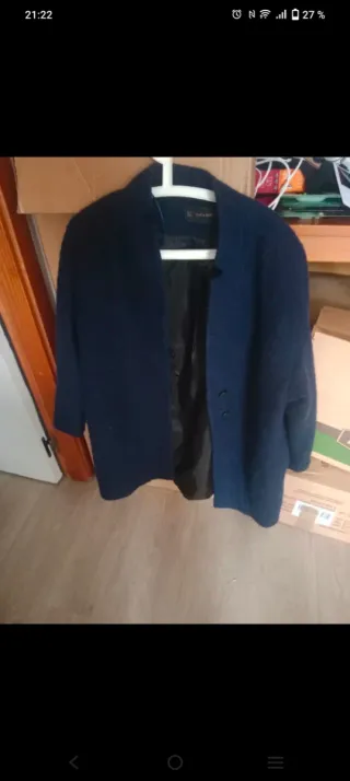 Chaquetón azul marino Zara