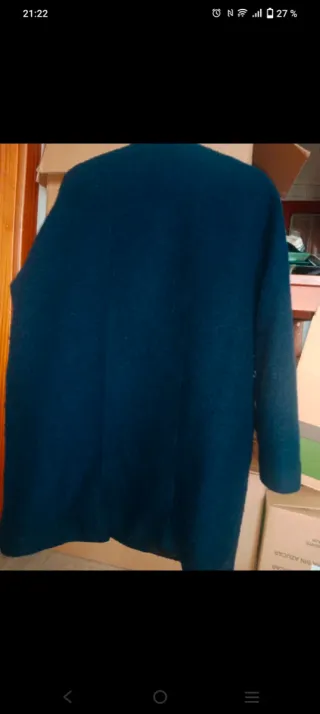 Chaquetón azul marino Zara