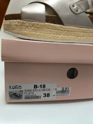 Sandalias cuña Keira plateadas