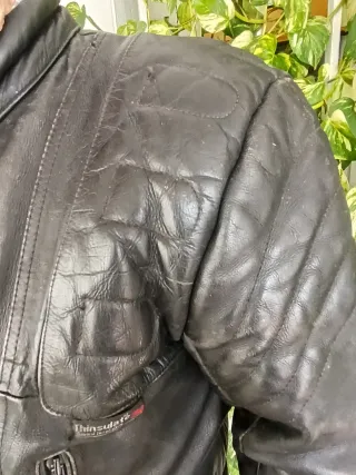 Chaqueta y pantalón de Moto Negra De cuero