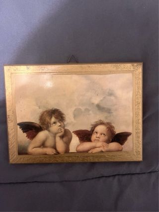 Quadretto angioletti 16.5x12 cm