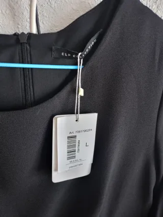 Vestido negro elegante talla L