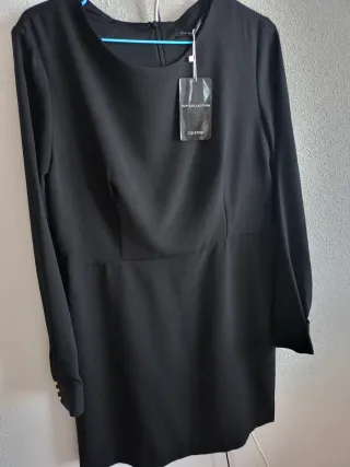 Vestido negro elegante talla L