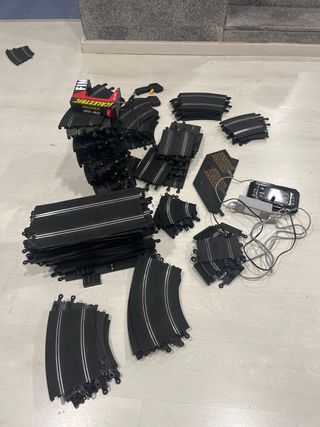 Pistas Scalextric con caja de conexión