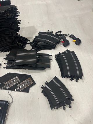 Pistas Scalextric con caja de conexión