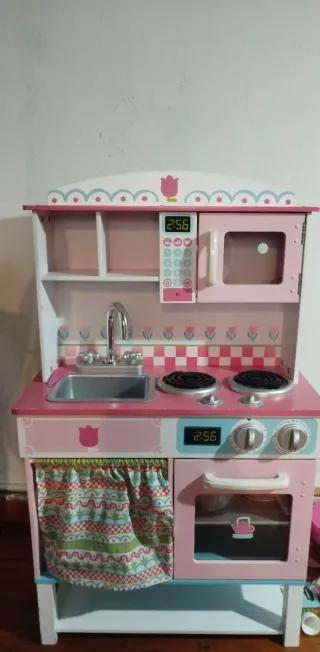 Cocina de Juguete Rosa