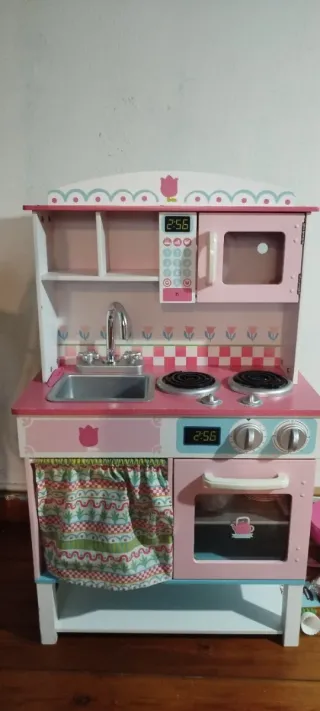 Cocina de Juguete Rosa