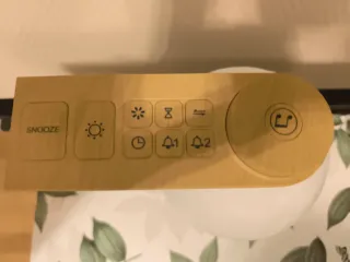 Despertador de Luz Luna Madera