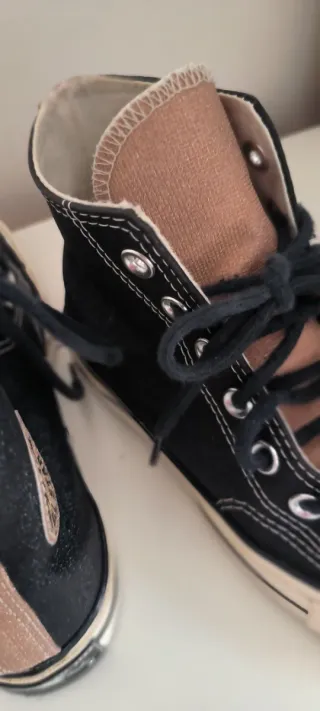 Converse All Star Botas Negras plataforma