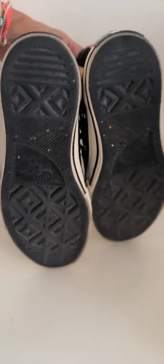 Converse All Star Botas Negras plataforma