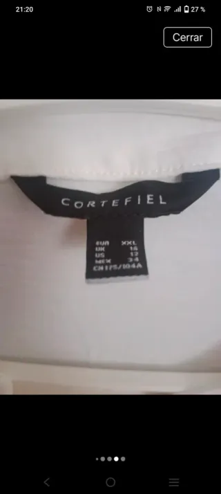 Camisa blanca Corticiel
