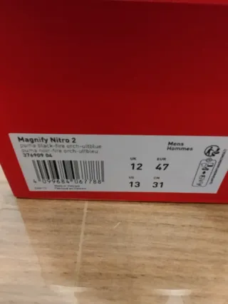 Zapatillas Puma Magnify Nitro 2 - Talla 13 US 47