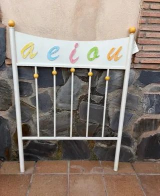 Cabecero forja maciza infantil