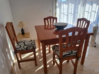 Mesa comedor extensible madera
