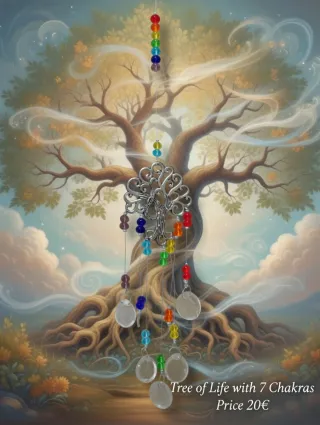 Colgador Árbol de la Vida 7 Chakras