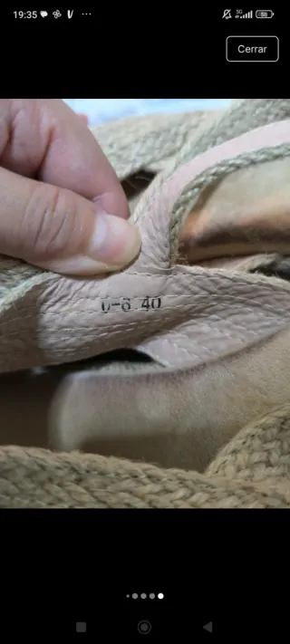 Sandalias WK esparto plataforma beige