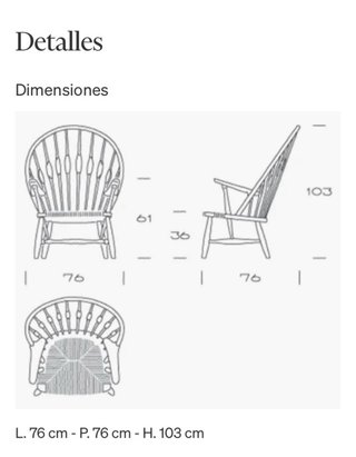 Sillón Peacock PP550