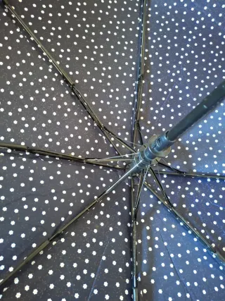 2 Ombrelli Pieghevoli (Nero e Blu)