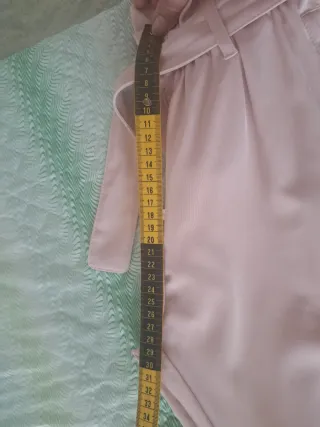 Pantaloni rosa Fun-Fun vita alta