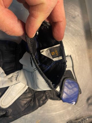 Guantes Moto Alpinestars Mujer Piel Azul/Blanco