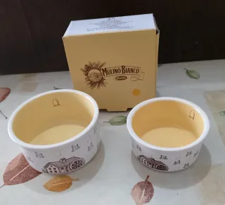 Coppette Mulino Bianco in ceramica