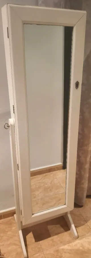 Espejo Joyero Blanco