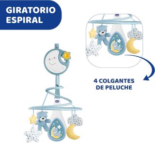 Chicco Carrusel Evolutivo Arco Iris 3in1, Mobile per Culla