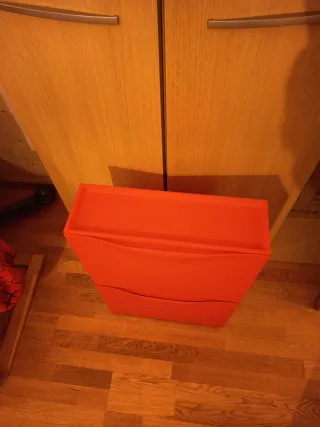 Zapatero Ikea Plástico Rojo