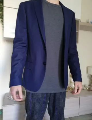 Giacca uomo Piazza Italia blu 2 bottoni