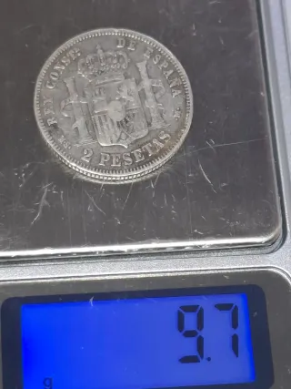 Moneda 2 Pesetas 1881 España 🇪🇸