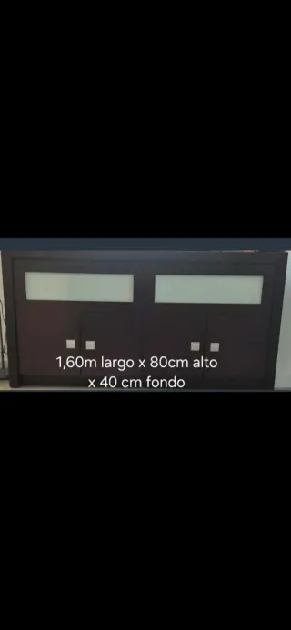 Mueble TV/Aparador Madera y Cristal